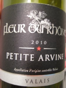 Fleur du Rhone 2010 13.5%, Valais petite arvine